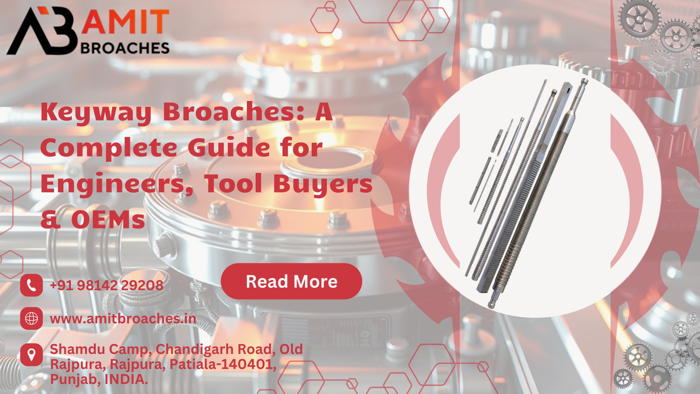 Keyway broaches manufacturer i Patiala, Punjab.